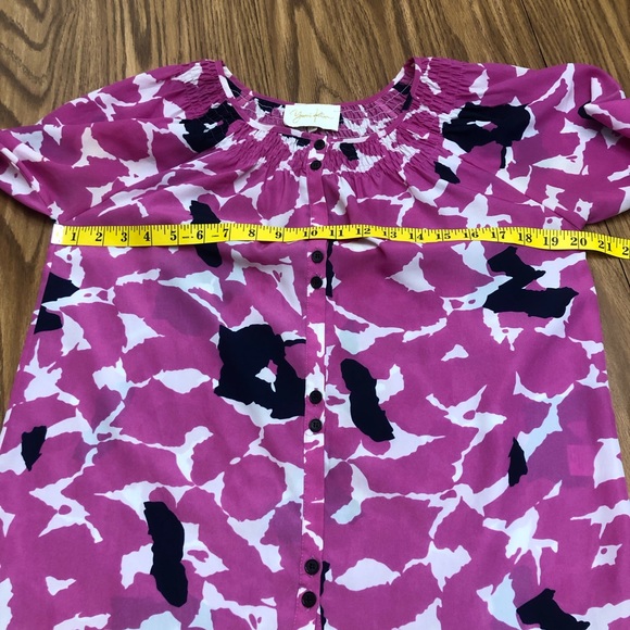 Yumi Kim Isi Floral Smocked Button Blouse - Picture 8 of 10